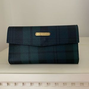 Ralph Lauren Green and Black Plaid Wallet